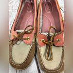 Sperry Top-Sider Angelfish Coral Salmon Tan Gold Mesh Womens Boat Shoes 10M Photo 10