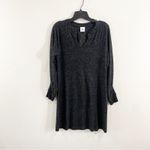CAbi 3829 Sweater Dress Charcoal PJ Tunic Soft Knit Long Sleeve Comfy Chic Small Photo 2