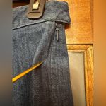 L.L.Bean Women Classic Fit Straight Aline Vintage Pleated Denim Skirt -6 petite Photo 2