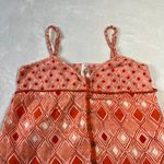 O'Neill Sleeveless Babydoll Tank Size Large Cotton Geometric Print Beach Y2K 90s Photo 2