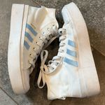 Adidas  Nizza Platform High Top Sneakers White Blue Size 10 Photo 0