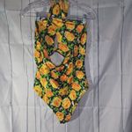 ZARA  halter style floral with open back bodysuit NWT Photo 3