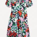 Old Navy Floral Puff Sleeve Midi Dress Medium Petite Photo 0