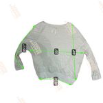 Anthropologie  Womens XS Cropped Drop Dolman Sleeve Sweater Ribbed Light Green‎ Photo 5