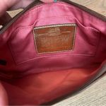 Coach Signature Wristlet Logo Leather Mini Bag Y2K Tan Brown Photo 7