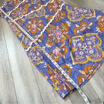 ASOS  Strapless Dress tile printed rikrak womens Purple size 14 party resortwear Photo 6