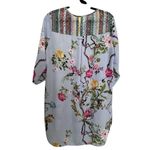 Anthropologie Fig and Flower Dress Women's Large Floral Beach Cover up Sho SizeM Photo 2