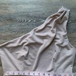 Birdy Grey  Tan One Shoulder Bridesmaid Dress M Photo 3