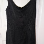 Vintage Paris De Boulevard Diamond Center Mesh Mini Dress W10 Black Size 10 Photo 0
