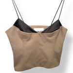 ZARA Khaki Corset Top Photo 2
