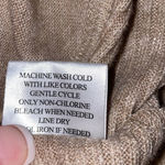 Como vintage  women's size medium tan v neck knit long sleeve sweater Photo 3