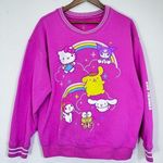 Hello Kitty and Friends Bright Pink Vibrant Graphic‎ Sweatshirt Women's Size XXL Photo 0