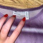 ASOS mesh cropped purple striped top Photo 2