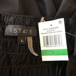 1. State  Cover-Up Maxi Dress Tie Shoulder Smocked Black L Photo 4