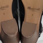 Madewell  Black Ankle Boots with Brown Heel Photo 7