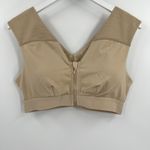 Tommie Copper Shoulder Support‎ Compression Bra Front Zipper Nude Tan Size XL Photo 2