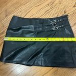 ZARA  | Faux Leather Side Buckle MOTO Mini Skirt NWT Size S Photo 10