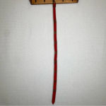 Red Leather Vintage Brass Detail Belt Photo 1