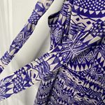 Forever 21  Tribal High Low Keyhole Sleeveless Open Back Tie Dress Medium Purple Photo 9