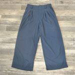 Halara  NWT Flex High Waisted Pocket Wide Leg Waffle Pants Blue Q46 Photo 1