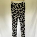 Soma black white butterflies soft pajama pants pockets rayon women's size large Photo 6