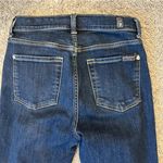7 For All Mankind High Waist Ankle Skinny Jeans Button Fly SIZE 25 Photo 5