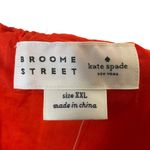 Kate Spade NWT Broom Street X  Poplin Off Shoulder Dress Cherry Pepper Size XXL Photo 12