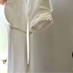 She & Sky •White Cotton Puff-Sleeve Fit & Flare Dress•Size S Photo 9