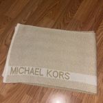 Michael Kors Gold & White Scarf Photo 0