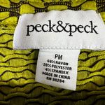 Peck & Peck  Patterned Tunic Top Womens MP Green Black Abstract Quirky Hippie Photo 5