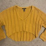 Forever 21 NWOT  Cropped V-Neck Long-Sleeve Ribbed Knit Sweater Photo 2
