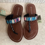 🩷NWT🩷 ROPER STUDDED BOHO WESTERN WOMENS SANDALS SIZE 6 Black Photo 0