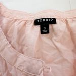 Torrid  Pink Cotton Clip Dot Lace Trim Long Sleeve Button Up Top Size 3X Photo 11