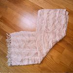 Rsvp C by  Blush Pink Wrap Scarf Fringe Hippie Boho Casual Light Feminine Spring Photo 6