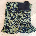 ZARA  Striped Camo Skirt Olive Green Size XS Photo 1