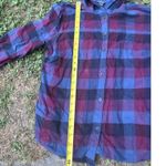 Eddie Bauer  Womens Flannel Shirt Jacket Button Up Hooded Plaid Medium Fall Basic Photo 6