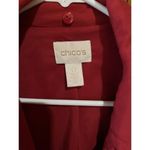 Chico's Red Double-Breasted Casual Chic Jacket Blazer Office wear Size 0 Photo 3