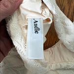ANDIE bikini set Delray top bikini bottom gardenia lace cream size S NWOT Photo 6
