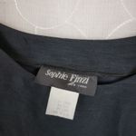 VTG Sophie Finzi Top Womens S Black Silk Linen Blend Lagenlook Tunic Shirt Photo 1