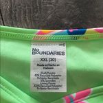 No Boundaries  Green Bikini Bottoms with Floral  Size XXL Photo 1