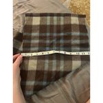 Amicale Pure Cashmere Multicolored Plaid Fringe Scarf Photo 1