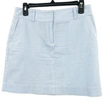 Vineyard Vines Size 4 Mini Skirt Blue White Pinstripe Nautical Boating Golf Photo 0