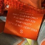 Hale Bob 100% Silk Floral Off Shoulder Cinch Waist Blouse S Photo 11