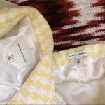 Banana Republic Houndstooth Plaid Gingham Yellow White 3 Photo 3