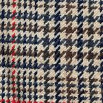 Vintage David Brooks Skirt Tan Houndstooth Plaid Fringe Detail Wool Wrap Maxi Size M Photo 8