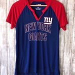 NFL NY Giants High Low Blue Sports Team Tee Photo 0
