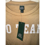 Wild Fable Women's Crop Top S Tan White "Go Team" Graphic Tee Photo 2