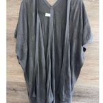 Lululemon Wrap Kimono Sweater Cover Up Grey One Size Long Sleeve Knit Ballet Photo 6