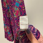 Astr the Label boho geometric Racerback trapeze handkerchief hem dress pink blue Size XS Photo 4