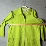 Liz Claiborne Jacket Womens‎ 1X Green Long Sleeve Button Down Rain Cold Jacket Photo 4